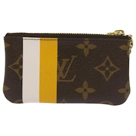 Louis Vuitton-LOUIS VUITTON Monogram Groom Pochette Cles Coin Purse Jaune M60033 Auth ac2759-Other,Monogram