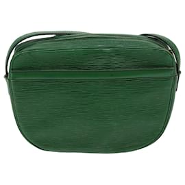 Louis Vuitton-LOUIS VUITTON Epi Jeune Fille MM Shoulder Bag Green M52154 LV Auth 66524-Green