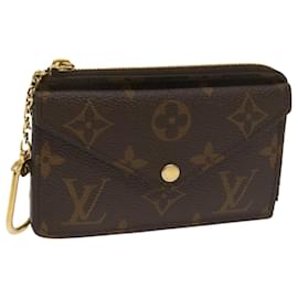 Louis Vuitton-Bolsa de moedas LOUIS VUITTON Monograma Porte Cartes Recto Verso M69431 LV Auth ac2762-Monograma
