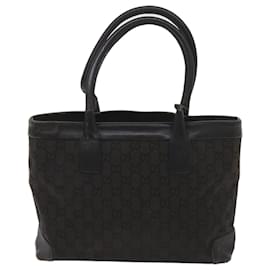 Gucci-gucci sac cabas en toile GG noir 002 1119 auth 66622-Noir