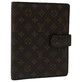 Louis Vuitton-LOUIS VUITTON Monogram Agenda GM Day Planner Cover Vintage R20006 Auth yk10677-Monograma