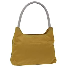 Prada-PRADA Shoulder Bag Nylon Yellow Auth ar11363b-Yellow