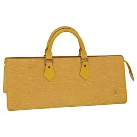 Louis Vuitton-LOUIS VUITTON Epi Sac Triangle Hand Bag Yellow M52099 LV Auth ep3464-Yellow