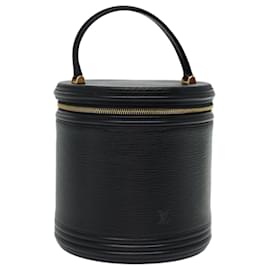 Louis Vuitton-LOUIS VUITTON Epi Cannes Hand Bag Black M48032 LV Auth 66539-Black