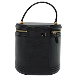 Louis Vuitton-LOUIS VUITTON Epi Cannes Hand Bag Black M48032 LV Auth 66539-Black