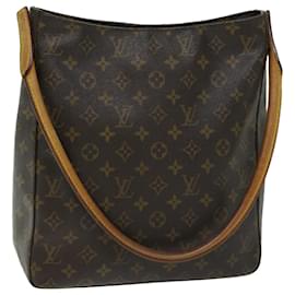 Louis Vuitton-Bolsa de ombro M LOUIS VUITTON Monogram Looping GM51145 Autenticação de LV 66463-Monograma