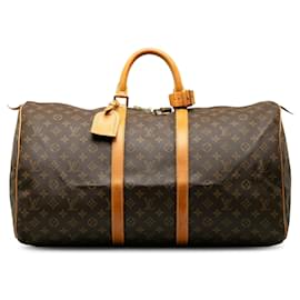 Louis Vuitton-LOUIS VUITTON Travel bags Keepall-Brown
