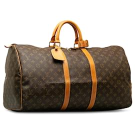 Louis Vuitton-LOUIS VUITTON Travel bags Keepall-Brown