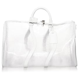 Louis Vuitton-LOUIS VUITTON Travel bags Keepall-White