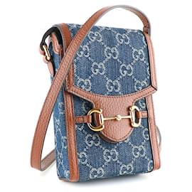 Gucci-GUCCI Handbags Horsebit 1955-Navy blue