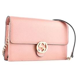 Gucci-GUCCI Handbags Interlocking-Pink
