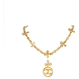 Chanel-CHANEL Long necklaces CC-Golden