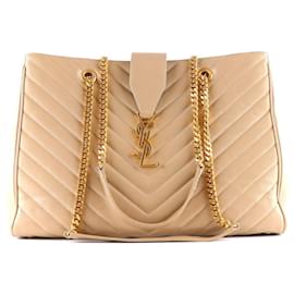 Saint Laurent-SAINT LAURENT Bolsos Shopping monograma-Beige