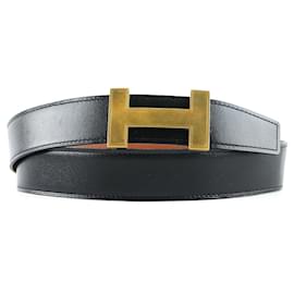 Hermès-HERMES Belts H-Black