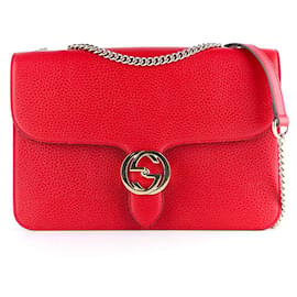 Gucci-Ineinandergreifende GUCCI-Handtaschen-Rot