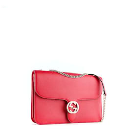 Gucci-GUCCI Handbags Interlocking-Red