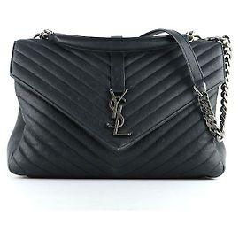 Borsa SAINT LAURENT Monogramma college Nero