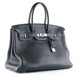 Hermès-HERMES Handbags Birkin 35-Black