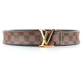 Louis Vuitton-LOUIS VUITTON Belts Initiales-Brown