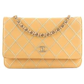 Chanel-CHANEL Handbags Wallet on Chain-Beige