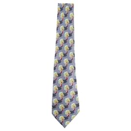 Hermès-Cravates Hermes-Gris