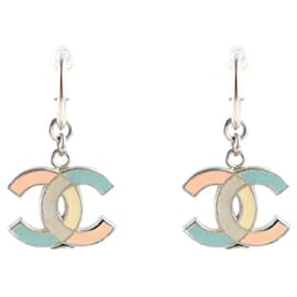 Chanel-Pendientes Chanel CC-Multicolor