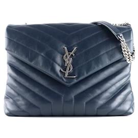 Saint Laurent-SAINT LAURENT Handbags Loulou-Navy blue