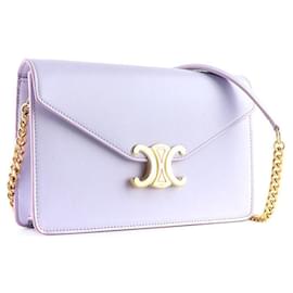 Céline-CELINE Handbags Triomphe-Purple