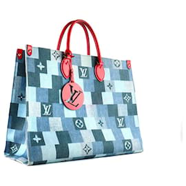 Louis Vuitton-LOUIS VUITTON Bolsos Onthego-Azul marino