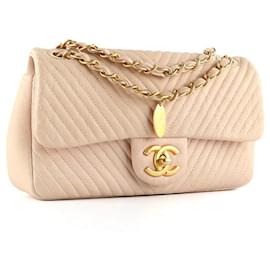 Chanel-CHANEL Handbags Timeless/classique-Beige