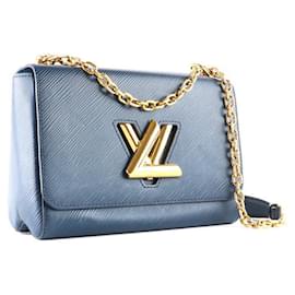 Louis Vuitton-LOUIS VUITTON Bolsas Torção-Azul marinho
