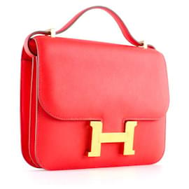 Hermès-Bolsas HERMES Constança-Vermelho