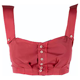 Autre Marque-Top corsetto Rubino Gaeta-Rosa
