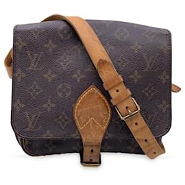 Louis Vuitton-Louis Vuitton Crossbody Bag Vintage Cartouchiere-Brown