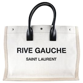 Saint Laurent-SAINT LAURENT Bolsos Cabas Rive Gauche-Beige