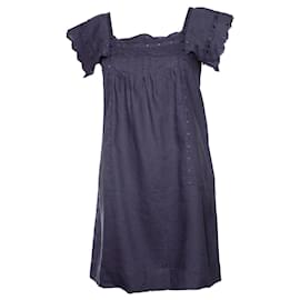See by Chloé-VER POR CHLOE, vestido de lino morado-Púrpura