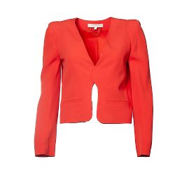 Vanessa Bruno, coral red button less blazer Red