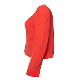 Vanessa Bruno-Vanessa Bruno, blazer rojo coral sin botones-Roja