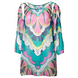 Tibi, multicolor see through blouse Multiple colors