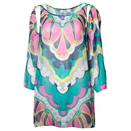 Tibi-Tibi, multicolor see through blouse-Multiple colors