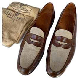 JM Weston-JM Weston moccasins size 10 1/2 D-Light brown
