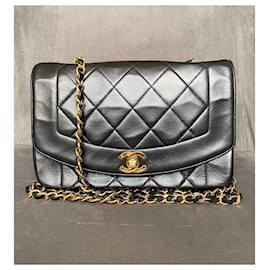 Chanel-Diana Small Shoulder Bag-Black