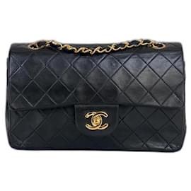 Chanel-chanel small vintage classic flap-Black