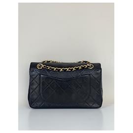 Chanel-chanel small vintage classic flap-Black
