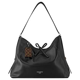 Louis Vuitton CarryAll Dark MM Preto Couro de cordeiro Preto