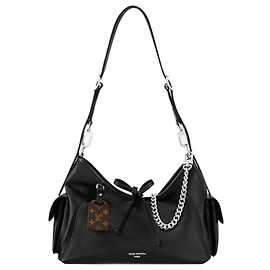Louis Vuitton CarryAll Cargo PM Bolsa de couro preta Preto