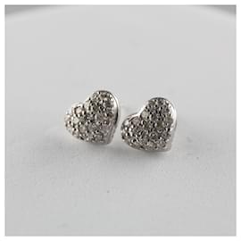 Autre Marque-18k gold earrings with diamonds-Golden