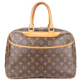 Louis Vuitton-Bolso de hombro GM con lazo y monograma de lona de Louis Vuitton-Castaño