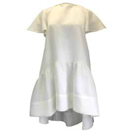 Autre Marque-Kalita White Open Back Swing Dress-White