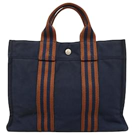 Hermès-Hermès Fourre Tout-Marineblau